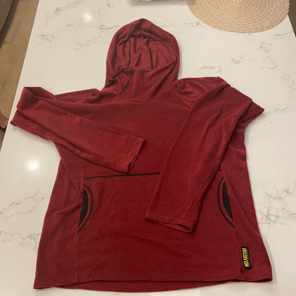Melanzana red hoodie